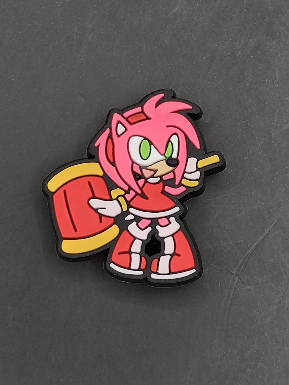 (5/$15) Amy Rose from Sonic The Hedgehog Croc Charm